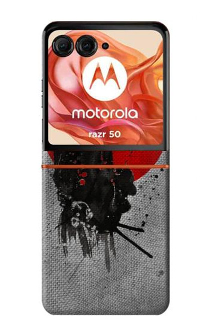 S3517 Japan Flag Samurai Case For Motorola Razr 50