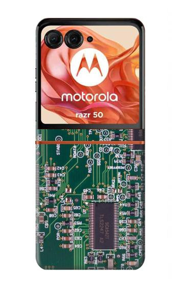 S3519 Electronics Circuit Board Graphic Case For Motorola Razr 70,60,50, Razr (2026, 2025, 2024)