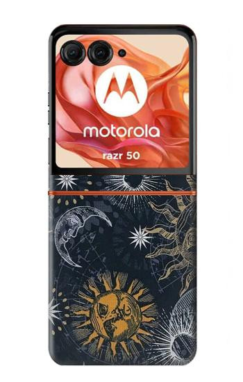 S3702 Moon and Sun Case For Motorola Razr 70,60,50, Razr (2026, 2025, 2024)