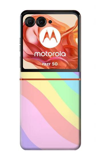 S3810 Pastel Unicorn Summer Wave Case For Motorola Razr 70,60,50, Razr (2026, 2025, 2024)