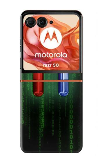 S3816 Red Pill Blue Pill Capsule Case For Motorola Razr 70,60,50, Razr (2026, 2025, 2024)