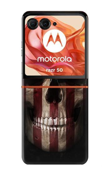 S3850 American Flag Skull Case For Motorola Razr 70,60,50, Razr (2026, 2025, 2024)