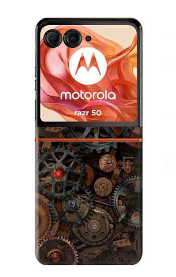 S3884 Steampunk Mechanical Gears Case For Motorola Razr 70,60,50, Razr (2026, 2025, 2024)