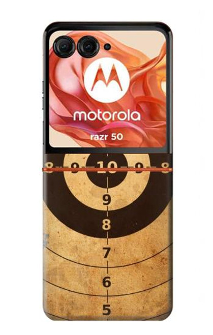 S3894 Paper Gun Shooting Target Case For Motorola Razr 50