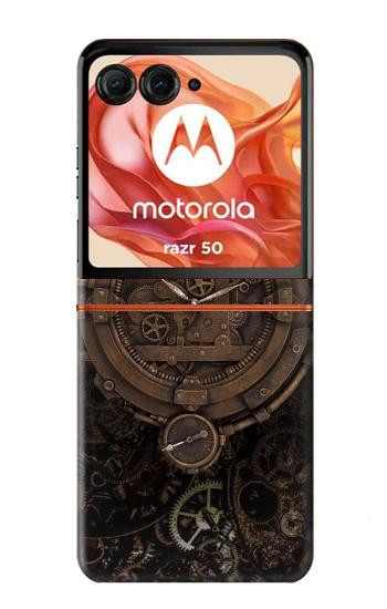 S3902 Steampunk Clock Gear Case For Motorola Razr 70,60,50, Razr (2026, 2025, 2024)