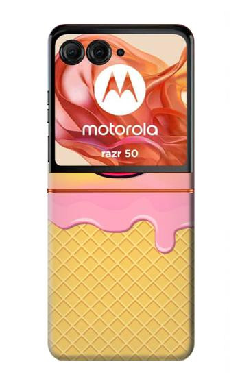 S3939 Ice Cream Cute Smile Case For Motorola Razr 70,60,50, Razr (2026, 2025, 2024)