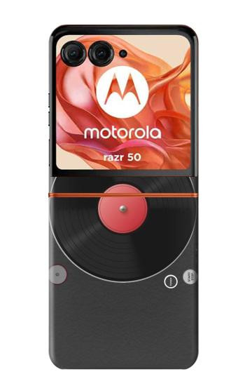 S3952 Turntable Vinyl Record Player Graphic Case For Motorola Razr 70,60,50, Razr (2026, 2025, 2024)