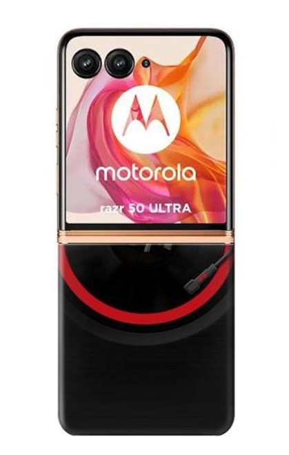 S3531 Spinning Record Player Case For Motorola Razr 50 Ultra