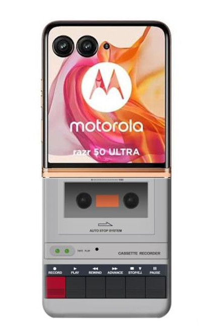 S3953 Vintage Cassette Player Graphic Case For Motorola Razr 50 Ultra