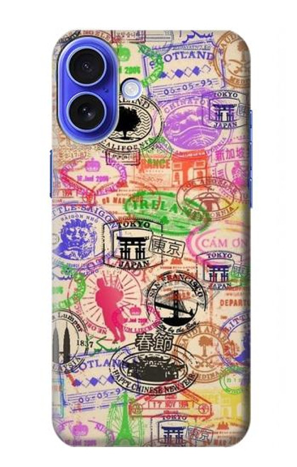 S3904 Travel Stamps Case For iPhone 16