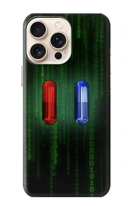 S3816 Red Pill Blue Pill Capsule Case For iPhone 16 pro