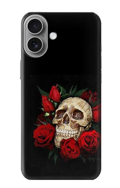 S3753 Dark Gothic Goth Skull Roses Case For iPhone 16 plus