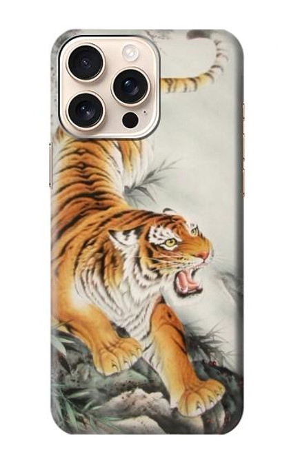 S2751 Chinese Tiger Brush Painting Case For iPhone 16 pro max