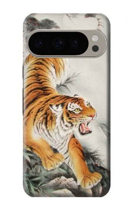 S2751 Chinese Tiger Brush Painting Case For Google Pixel 9 Pro
