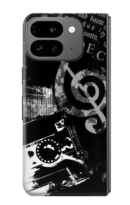 S3197 Music Cassette Note Case For Google Pixel 9 Pro Fold