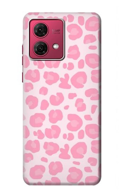 S2213 Pink Leopard Pattern Case For Motorola Moto G84