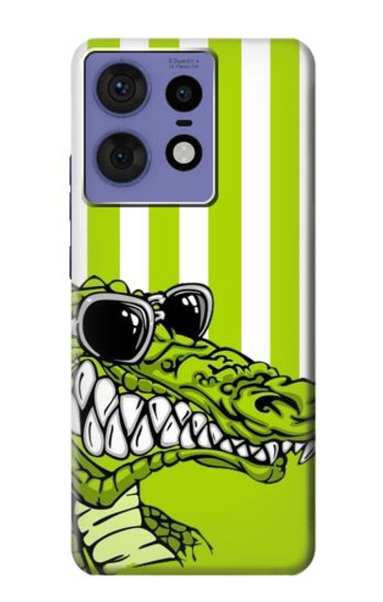 S2323 Funny Green Alligator Crocodile Case For Motorola Edge 50 Fusion