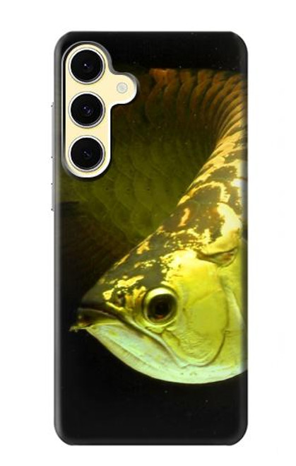 S1021 Gold Arowana Fish Case For Samsung Galaxy S24 FE