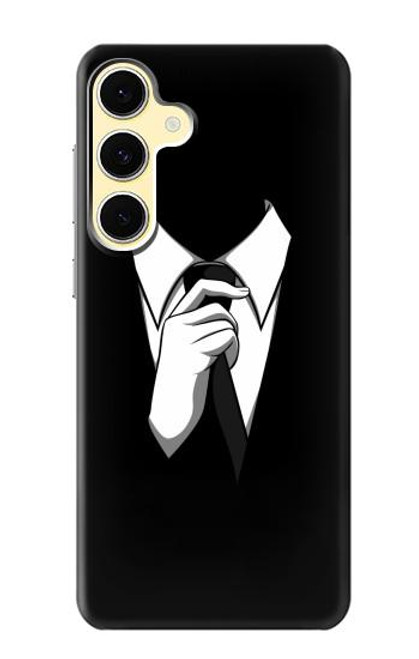 S1591 Anonymous Man in Black Suit Case For Samsung Galaxy S24 FE
