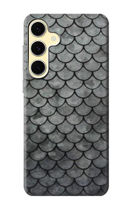 S2950 Silver Fish Scale Case For Samsung Galaxy S24 FE