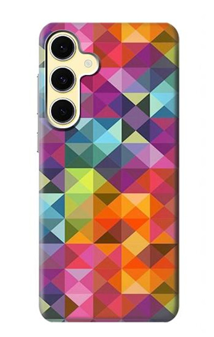 S3477 Abstract Diamond Pattern Case For Samsung Galaxy S24 FE