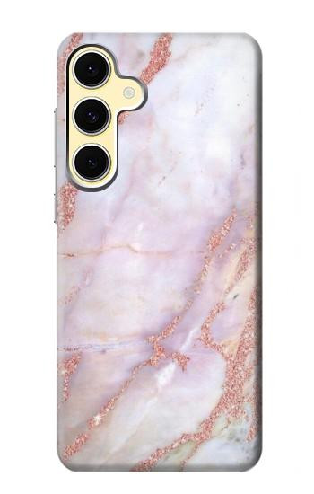 S3482 Soft Pink Marble Graphic Print Case For Samsung Galaxy S24 FE