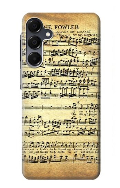 S2667 The Fowler Mozart Music Sheet Case For Samsung Galaxy A16 5G