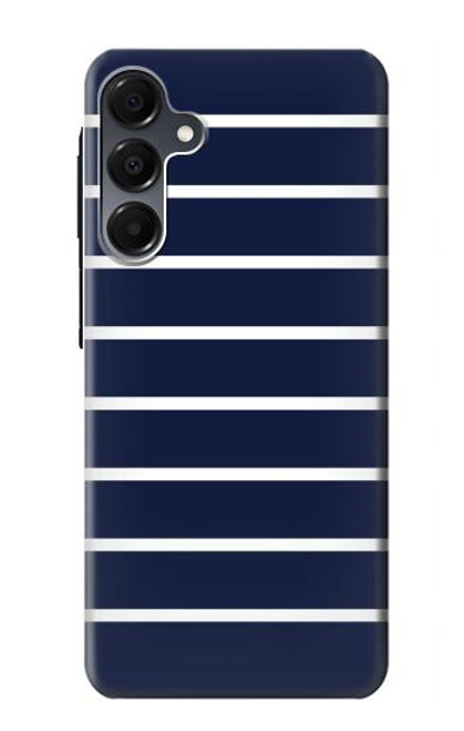 S2767 Navy White Striped Case For Samsung Galaxy A16 5G