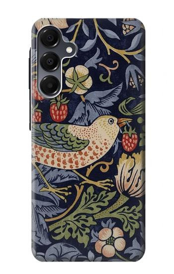 S3791 William Morris Strawberry Thief Fabric Case For Samsung Galaxy A16 5G