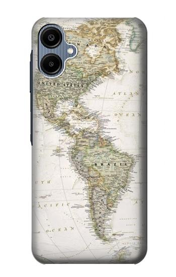 S0604 World Map Case For Samsung Galaxy A06