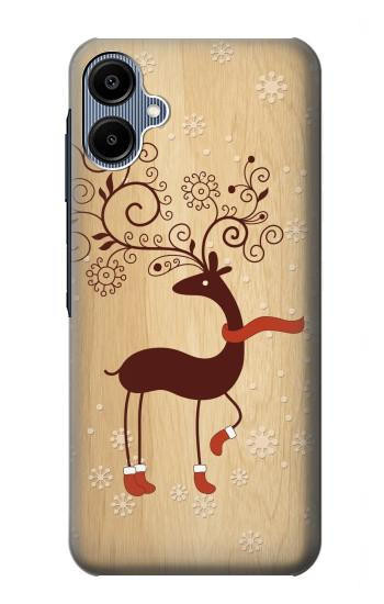 S3081 Wooden Raindeer Graphic Printed Case For Samsung Galaxy A06