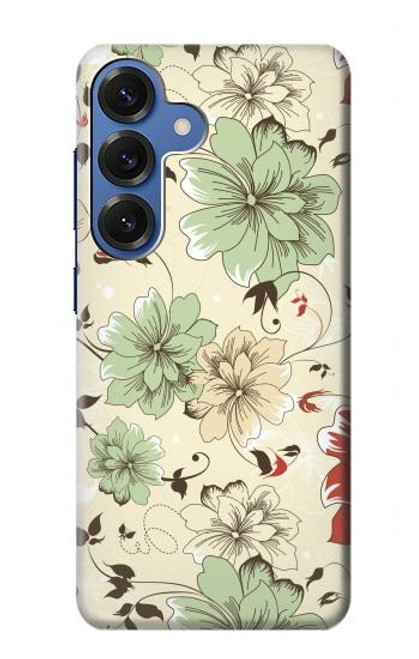 S2179 Flower Floral Vintage Art Pattern Case For Samsung Galaxy S25