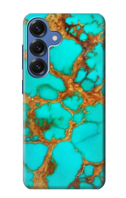 S2688 Aqua Copper Turquoise Gemstone Graphic Case For Samsung Galaxy S25