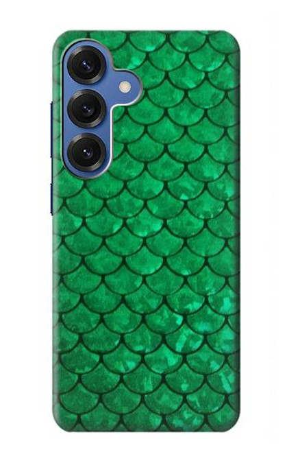 S2704 Green Fish Scale Pattern Graphic Case For Samsung Galaxy S25