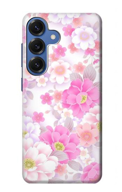 S3036 Pink Sweet Flower Flora Case For Samsung Galaxy S25