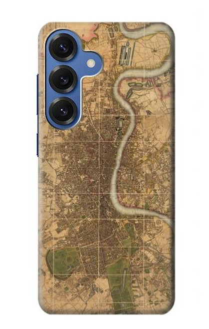 S3230 Vintage Map of London Case For Samsung Galaxy S25