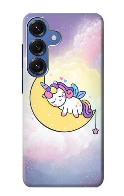 S3485 Cute Unicorn Sleep Case For Samsung Galaxy S25
