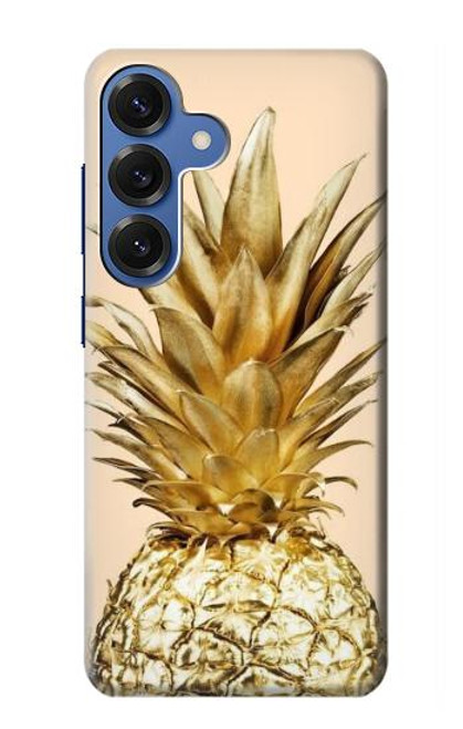 S3490 Gold Pineapple Case For Samsung Galaxy S25