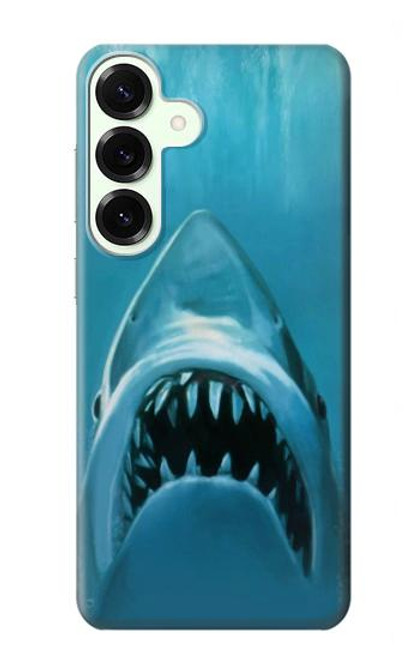 S0830 White Shark Case For Samsung Galaxy S25 Plus