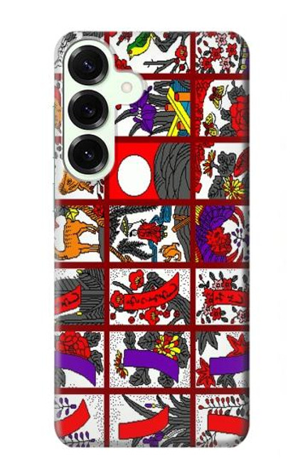S1923 Hanafuda Japanese Flower Card Case For Samsung Galaxy S25 Plus