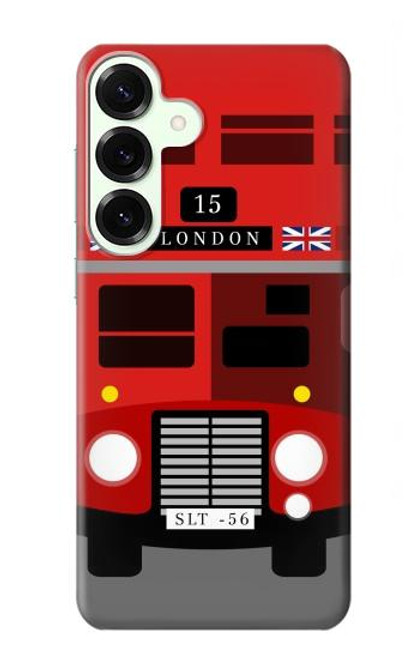 S2058 England British Double Decker Bus Case For Samsung Galaxy S25 Plus