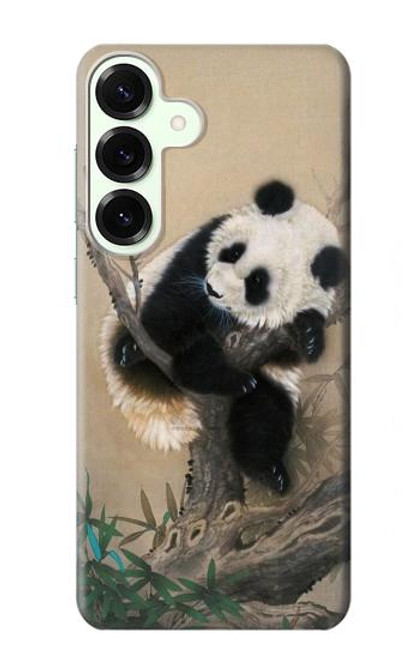 S2210 Panda Fluffy Art Painting Case For Samsung Galaxy S25 Plus