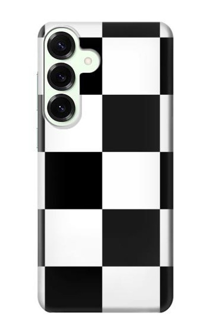 S2492 Black and White Check Case For Samsung Galaxy S25 Plus