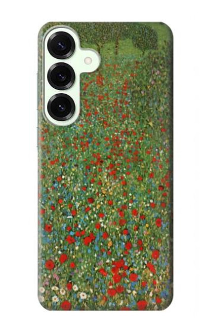 S2872 Gustav Klimt Poppy Field Case For Samsung Galaxy S25 Plus