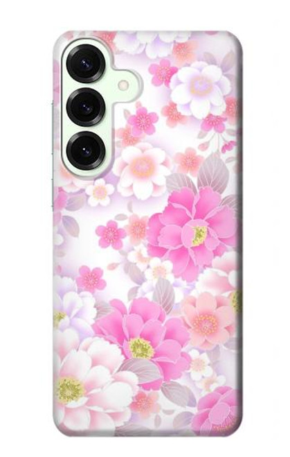 S3036 Pink Sweet Flower Flora Case For Samsung Galaxy S25 Plus