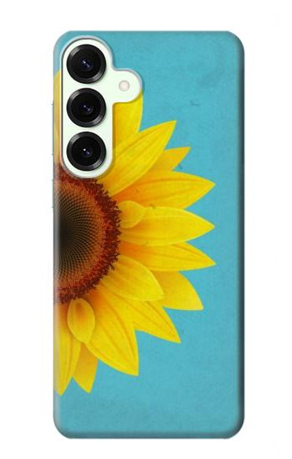 S3039 Vintage Sunflower Blue Case For Samsung Galaxy S25 Plus