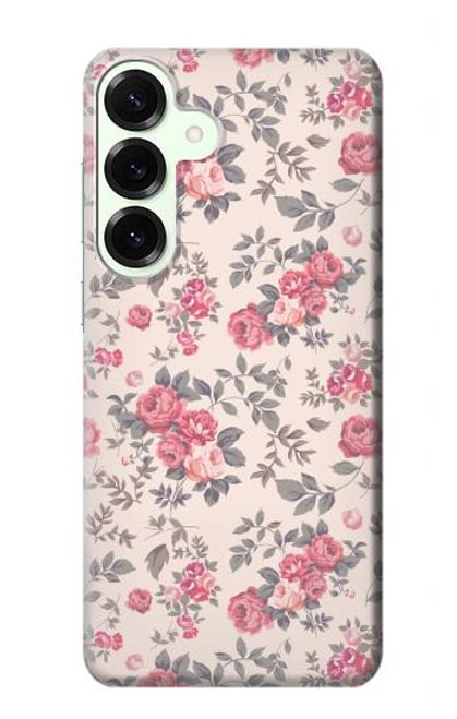 S3095 Vintage Rose Pattern Case For Samsung Galaxy S25 Plus