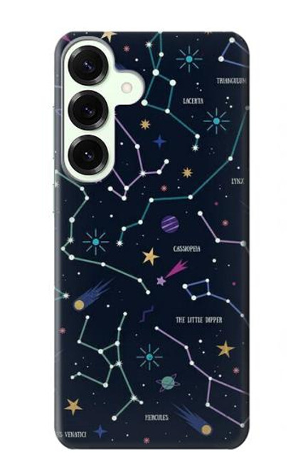 S3220 Star Map Zodiac Constellations Case For Samsung Galaxy S25 Plus
