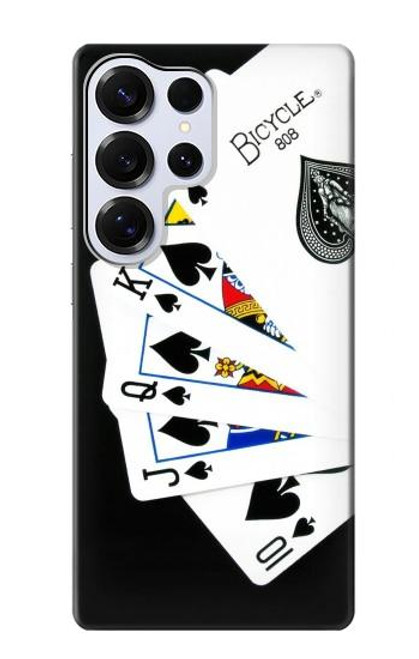S1078 Poker Royal Straight Flush Case For Samsung Galaxy S25 Ultra