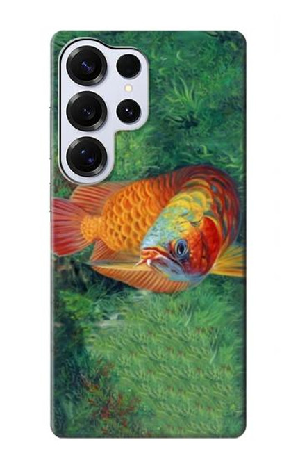 S1157 Red Arowana Fish Case For Samsung Galaxy S25 Ultra S1157 Red Arowana Fish Case For Samsung Galaxy S25 Ultra